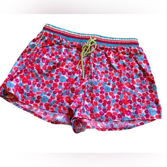 NWT Size XS Free People Pillow Talk pajama short set in the color poppy combo - Picture 8 of 8